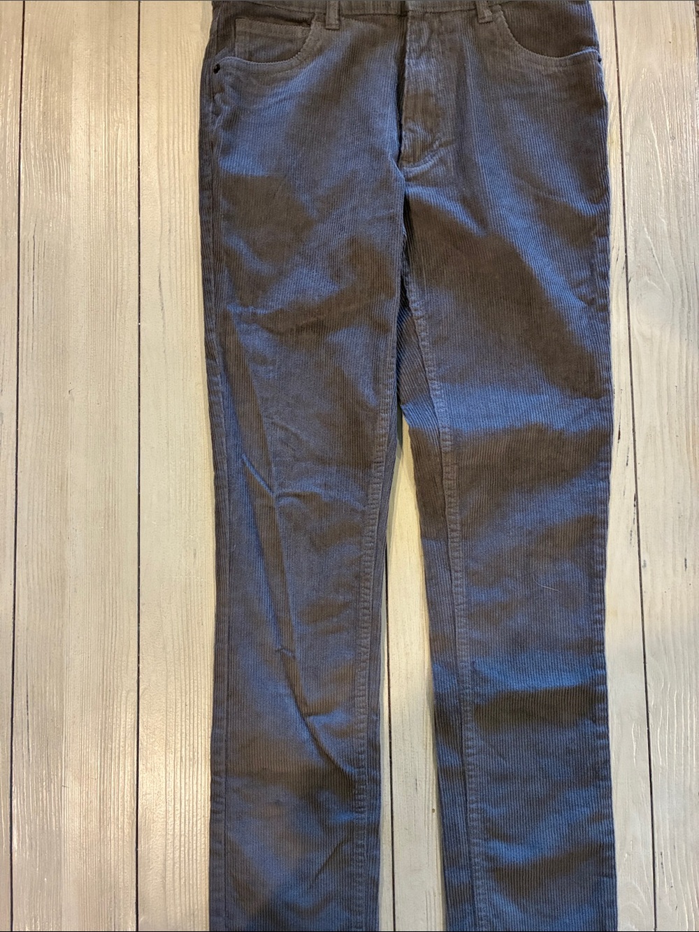 Class Club Slim Straight Corduroy Jeans in Brown